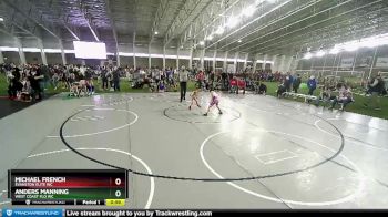 62 lbs Cons. Round 2 - Anders Manning, West Coast FLO WC vs Michael French, Evanston Elite WC