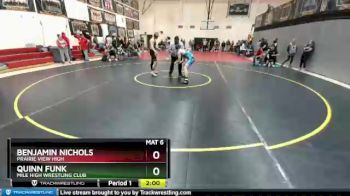 170 Boys 1st Place Match - Benjamin Nichols, Prairie View High vs Quinn Funk, Mile High Wrestling Club