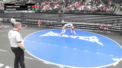 5A 157 lbs Quarterfinal - Xander Gasser, Maple Mountain vs Jaxon Limb, Hunter