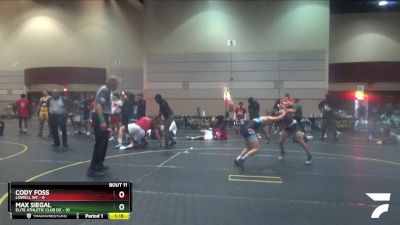 130 lbs Finals (8 Team) - Cody Foss, Lowell WC vs Max Siegal, Elite Athletic Club DZ