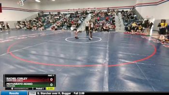 114 lbs Round 4 - Rachel Corley, Cedar Park (Girls) vs Motunrayo Akano, Tecumseh