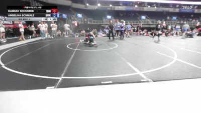 90 lbs Rr Rnd 3 - Hannah Schuster, Team North Stars vs Angelina Schmalz, MoWest Fire Dragons