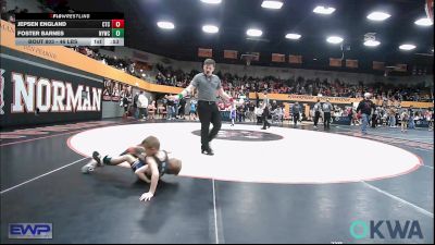 46 lbs Quarterfinal - Jepsen England, Comanche Takedown Club vs Foster Barnes, Newcastle Youth Wrestling