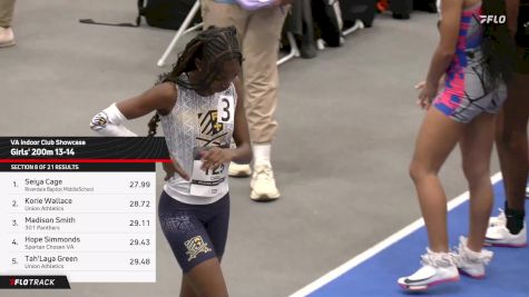 High School Girls' 200m, Finals 9 - Age 13-14