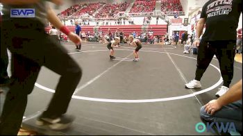 49 lbs Consi Of 8 #1 - Bill Cox, Weatherford Youth Wrestling vs Cash Foust, Tuttle Wrestling