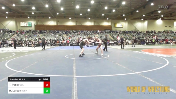 157 lbs Consi Of 16 #2 - Travis Posey, Elk Grove Wrestling Academy EGWA ...