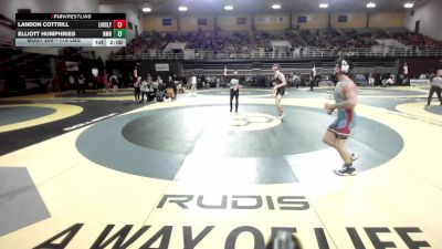 175 lbs Round Of 32 - Landon Cottrill, The Linsly School vs Elliott Humphries, Northfield Mt Hermon