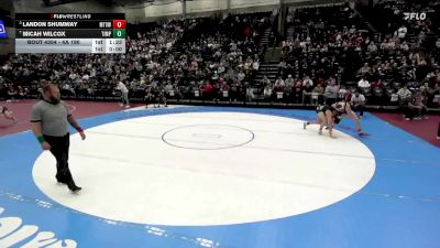 4A 190 lbs Semifinal - Landon Shumway, Mt View vs Micah Wilcox, Timpanogos