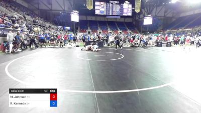 120 lbs Cons 64 #1 - Marques Johnson, Nevada vs Ryan Kennedy, Ohio