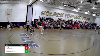 139 lbs Champ. Round 2 - Eric Powers, West Shamokin vs Tavaine Williams, Greenville