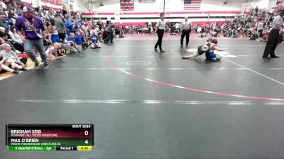 100 lbs Round 2 - Brigham Seid, Pleasant Hill Youth Wrestling vs Max O`Brien, Pirate Powerhouse Wrestling Ac