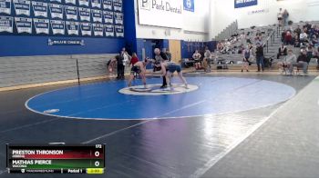 172 lbs Round 1 - Preston Thronson, Hibbing vs Mathias Pierce, Waconia