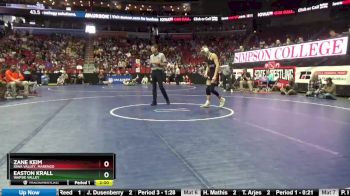 1A-132 lbs Cons. Round 3 - Zane Keim, Iowa Valley, Marengo vs Easton Krall, Wapsie Valley