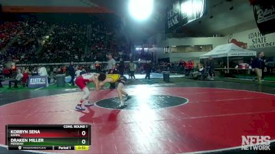 5A 126 lbs Cons. Round 1 - Draken Miller, Meridian vs Korbyn Sena, Nampa