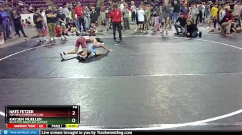 106 lbs Quarterfinal - Kayden Mueller, Black Fox Wrestling Academy vs Nate Fetzer, Top Notch Wrestling Club