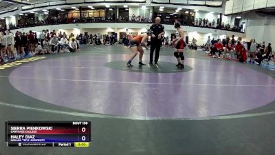 160B Champ. Round 1 - Sierra Pienkowski, Carthage College vs Haley Diaz, Indiana Tech University