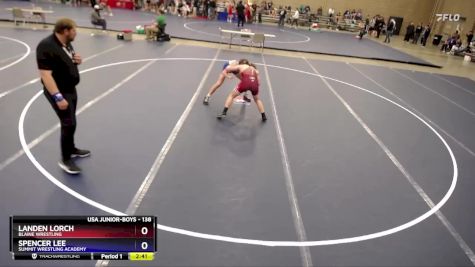 138 lbs Cons. Round 1 - Landen Lorch, Blaine Wrestling vs Spencer Lee, Summit Wrestling Academy