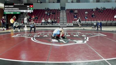 174 lbs Quarterfinal - Seth Digby, Maryland vs Braxton Russell, The Citadel