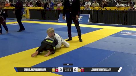 John Arthur Torza IV vs Gabriel Morais Ferreira 2025 Pan Kids Jiu-Jitsu IBJJF Championship