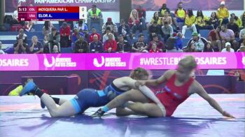 72 kg Round 3 - Amit Elor, USA vs Luisa Mosquera, COL