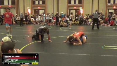 110 lbs Semis & 1st Wrestleback (8 Team) - Rhylee Stotler, SVRWC vs Matty Ortega, Yale Street WC