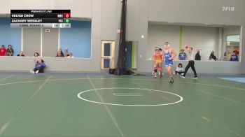 165 lbs Cons. Round 4 - Kelten Crow, Western Wyoming College vs Zachary Wessley, Pratt Community College