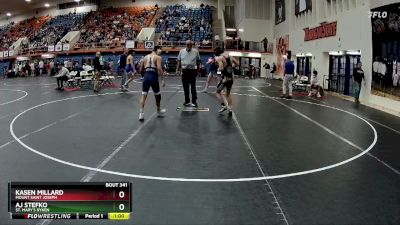 132 lbs Cons. Round 5 - AJ Stefko, St. Mary`s Ryken vs Kasen Millard, Mount Saint Joseph