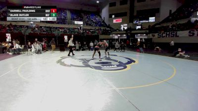 150 lbs Quarterfinal - Darnell Paulding, Southside vs Blake Butler, May River