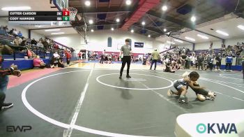 46 lbs Consolation - Cutter Carson, Salina Wrestling Club vs Cody Hawkins, HURRICANE WRESTLING ACADEMY