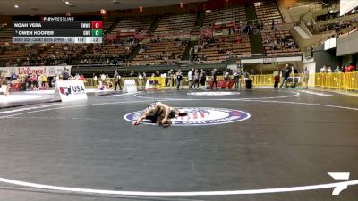 Cadet Boys Upper - 150 lbs 7th Place Match - Noah Vera, Titan Mercury Wrestling Club (TMWC) vs Owen Hooper, Goldmine Wrestling Club