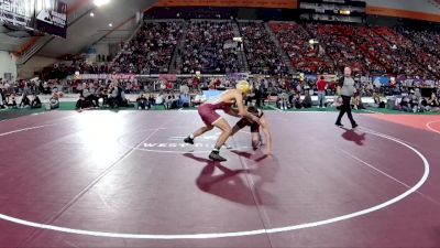 3A 150 lbs Cons. Round 1 - Cole Hilty, Nampa Christian vs Travis Lloyd, Challis