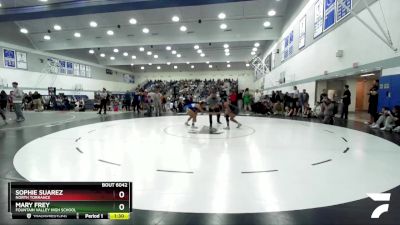 105 lbs Champ. Round 2 - Sophie Suarez, North Torrance vs Mary Frey, Fountain Valley High School