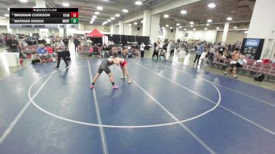 157 lbs Cons. Semis - Mathias Hogue, Montana vs Brigham Cookson, Utah