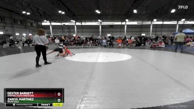 75 lbs Cons. Round 2 - Dexter Barnett, Orofino Youth Wrestling vs Zariya Martinez, Idaho Gold