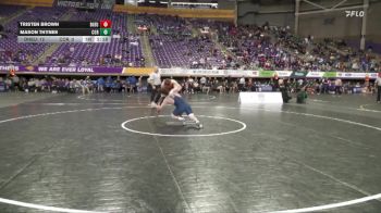 141 lbs Semis (4 Team) - Mason Thynes, Corban University vs Tristen Brown, Doane University