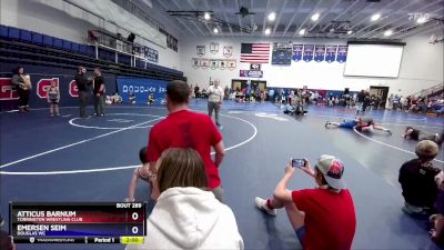 45 lbs Round 2 - Atticus Barnum, Torrington Wrestling Club vs Emersen Seim, Douglas WC