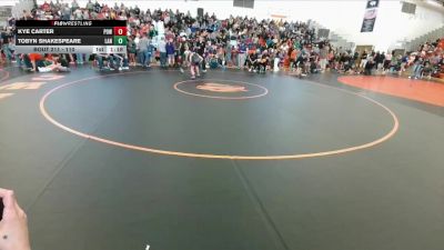 110 lbs Cons. Round 2 - Tobyn Shakespeare, Lander Middle School vs Kye Carter, Powell Middle School