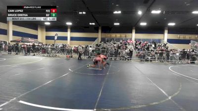 114 lbs Semifinal - Cain Lopez, Peterson Grapplers vs Bruce Oretga, Bay Area Dragons WC