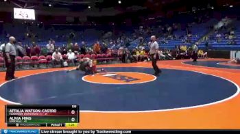 135 lbs Semifinal - Alivia Ming, Goreville vs Attalia Watson-Castro, Flossmoor (Homewood-F.)
