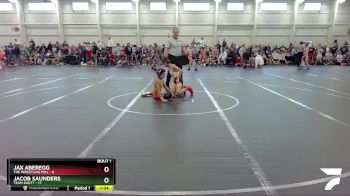92 lbs Round 1 (6 Team) - Jax Aberegg, The Wrestling Mill vs Jacob Saunders, Team Shutt