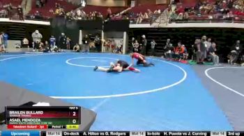 75 lbs Cons. Round 1 - Asael Mendoza, Dumas Youth Wrestling Club. Inc. vs Brailen Bullard, Warrior Trained