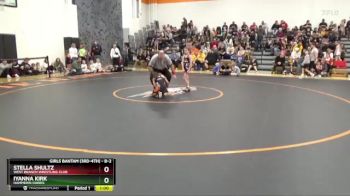 B-2 lbs Round 2 - Stella Shultz, West Branch Wrestling Club vs Iyanna Kirk, Hammerin Hawks