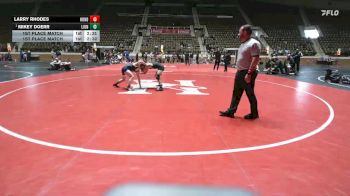 125 lbs 1st Place Match - Mikey Doerr, Life University vs Larry Rhodes, Bluefield State