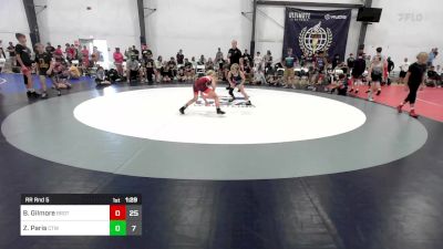 76 lbs Rr Rnd 5 - Brynlee Gilmore, Brothers Of WOW vs Zachary Paris, CT Whale K-8