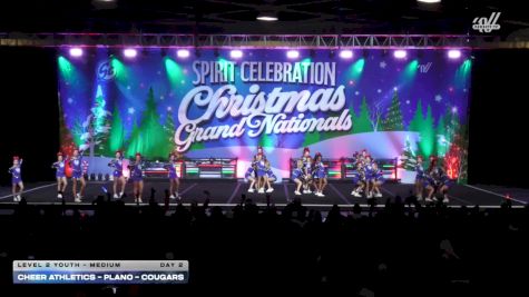 Cheer Athletics - Plano - Cougars [2025 L2 Youth - Medium Day 2] 2025 Spirit Celebration Christmas Grand Nationals