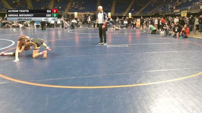 73 lbs 3rd Place - Alyson Yeatts, Hickory vs Abigail Bistarkey, Canon-McMillan