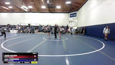 138 lbs 3rd Place Match - Maci Stemmons, Menlo College vs Janie Houser, Menlo College