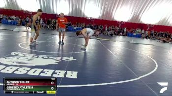 150 lbs Round 2 (4 Team) - Anthony Miller, Aquinas vs Geneseo Athlete 9, CR Washington