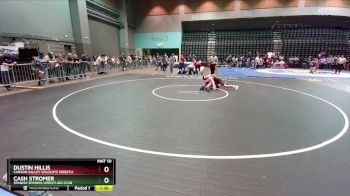 118-130 lbs Round 3 - Dustin Hillis, Carson Valley Wildcats Wrestli vs Cash Stromer, Spanish Springs Wrestling Club