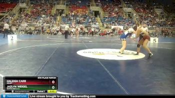 135 lbs 5th Place Match - Haleigh Carr, Minot vs Jazlyn Weigel, Napoleon G-S
